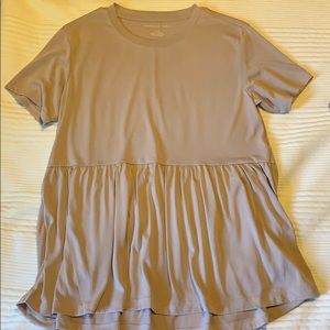 Nude/Tan Babydoll Top